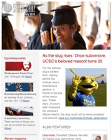 May 2011 Newsletter screenshot