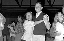 Students dancing in 1965