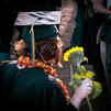 graduate with sunflower