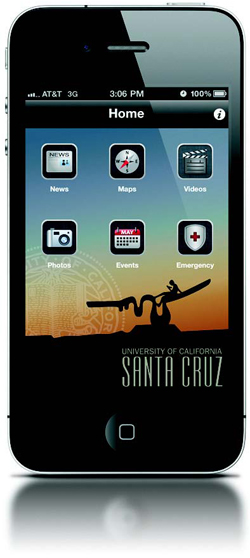 UCSC's app for the iPhone