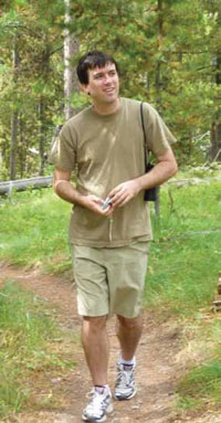 Gabriel Zimmerman, enjoying a walk in Grand Teton National Park in 2009