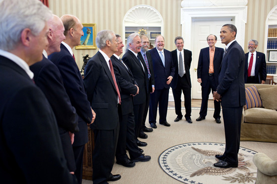 President Obama with kavli prize laureates