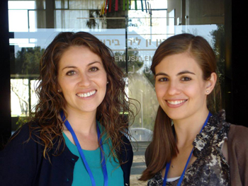 UC Santa Cruz graduate student i Katie Trostel (right), with Amanda Sharick 