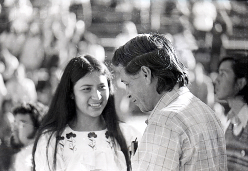 Cesar Chavez with student
