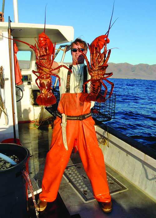In 2007 Olsen tried fishing for lobster commercially as excuse to get out on his boat more often. Now he's been successfully fishing for ten years. Photo courtesy of Dr. Greg Olsen.