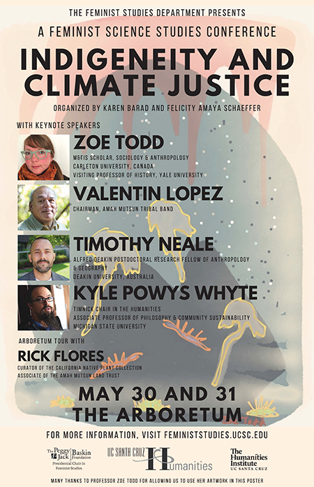 poster for ucsc feminist studies climate justice conference