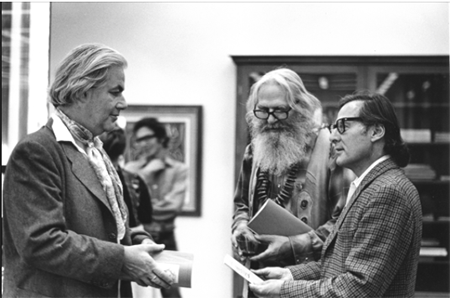  Jasper Rose, William Everson, and Jack Stauffacher in 1976