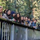 Students on UCSC bridge