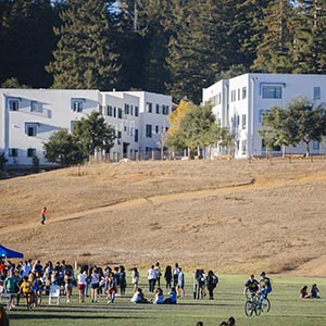 A view of Stevenson College from East Field
