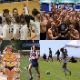 A collage of the five sports that won conference championships last year