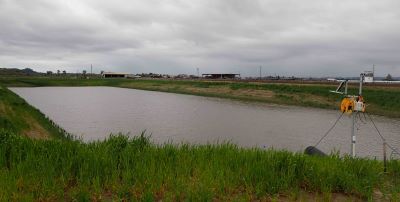 Groundwater recharge basin.