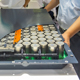 A lithium ion battery in an assembly plant