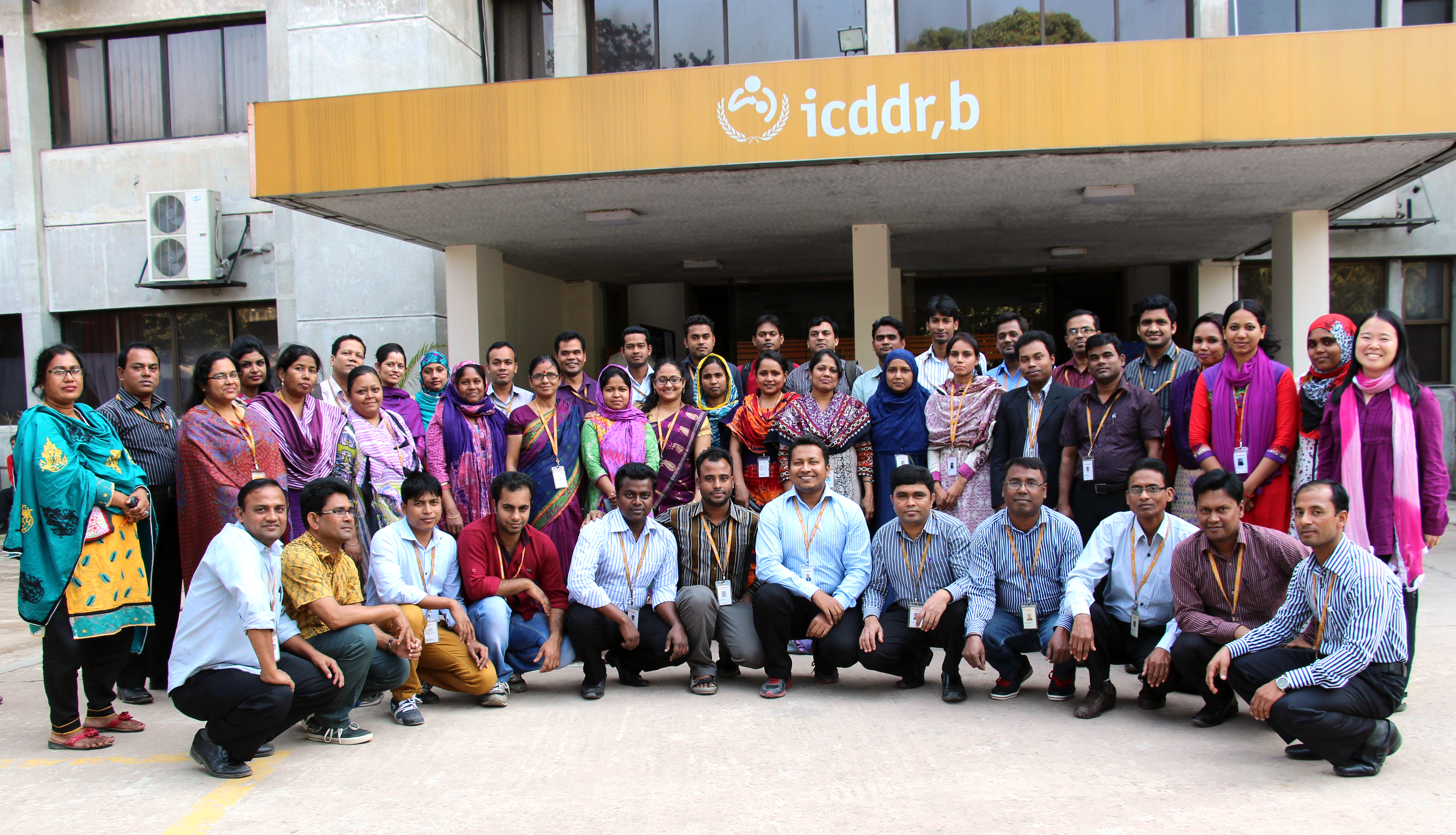 Group photo of data collectors in Bangladesh