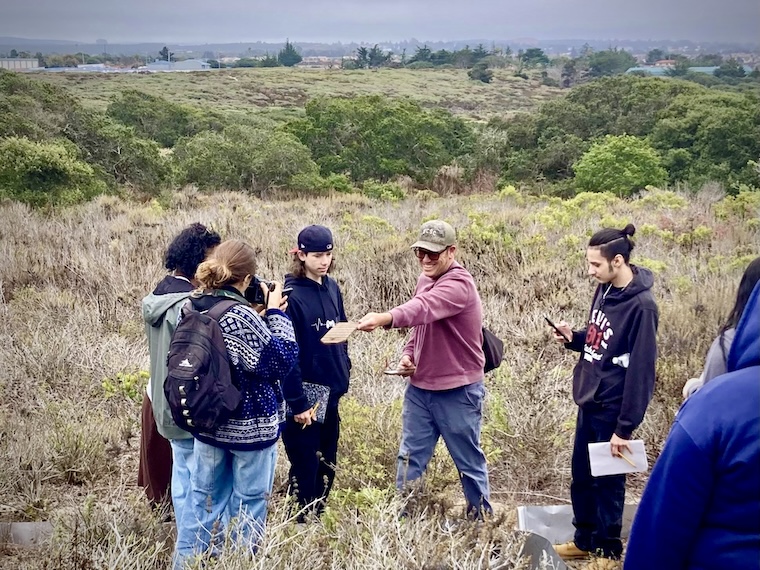 Students at Fort Ord Natural Reserve
