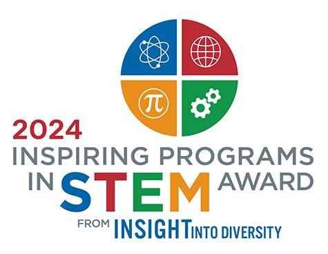 Graphic illustration of Insight Into Diversity magazine’s Inspiring Programs in STEM award