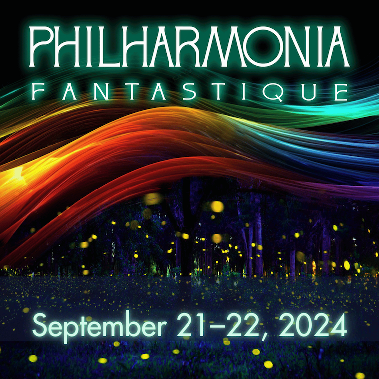 poster for Santa Cruz Symphony's "Philharmonia" concert