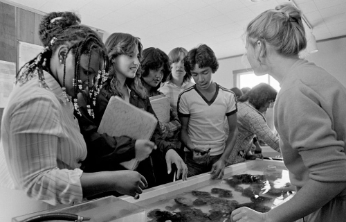 The first class at UC Santa Cruz in 1965 was made up of 652 students, including valedictor