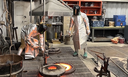 Foundry celebrates 50 years with bronze pour