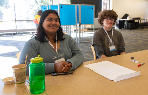 UC Santa Cruz student Anavi Deshmukh and Santa Cruz High School student Andres Tremblay we