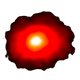 Telescope image of ultra-massive galaxy in red