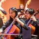 UCSC orchestra student playing