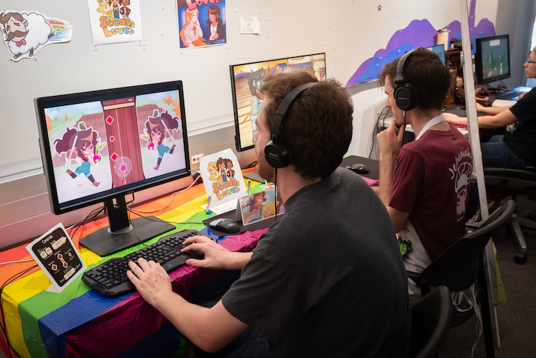 ucsc students at game showcase 2019