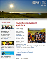 April 2012 Newsletter screenshot