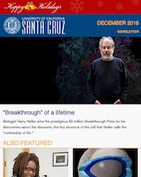 December 2016 Newsletter screenshot