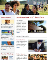 January 2012 Newsletter screenshot