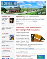 July 2009 Newsletter screenshot