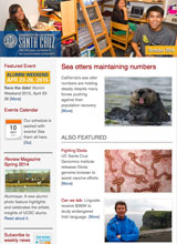 October 2014 Newsletter screenshot