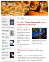 October 2010 Newsletter screenshot