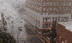 Rain reveals benefits of early social distancing