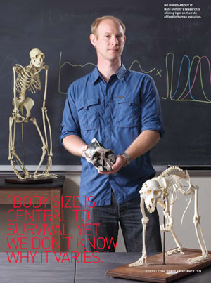 Popular Science taps UCSC anthropologist Nathaniel Dominy for “Brilliant 10” issue