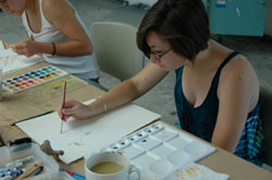 Marine science illustration students explore the waters of Monterey Bay