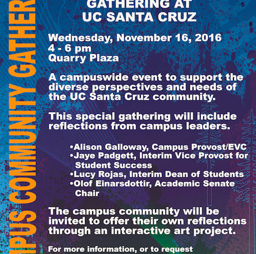 Campus community invited to gather