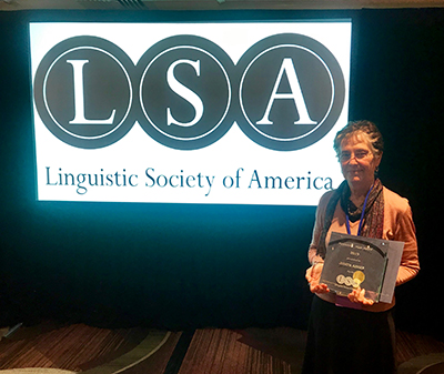 Professor honored by Linguistic Society of America for decades of work on endangered languages