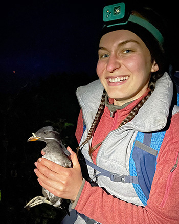 NOAA scholarship supports graduate student’s seabird conservation research