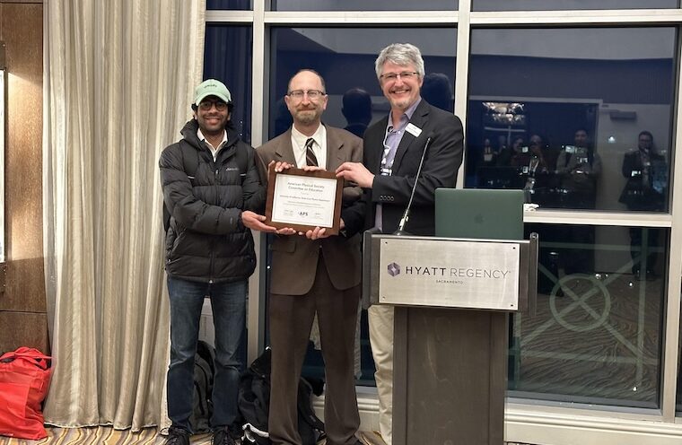 UC Santa Cruz physics department honored for improving undergraduate experience