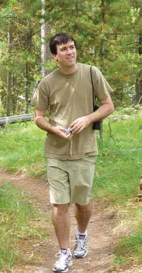 Gabriel Zimmerman, enjoying a walk in Grand Teton National Park in 2009