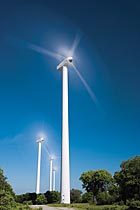 Photo of a wind turbine