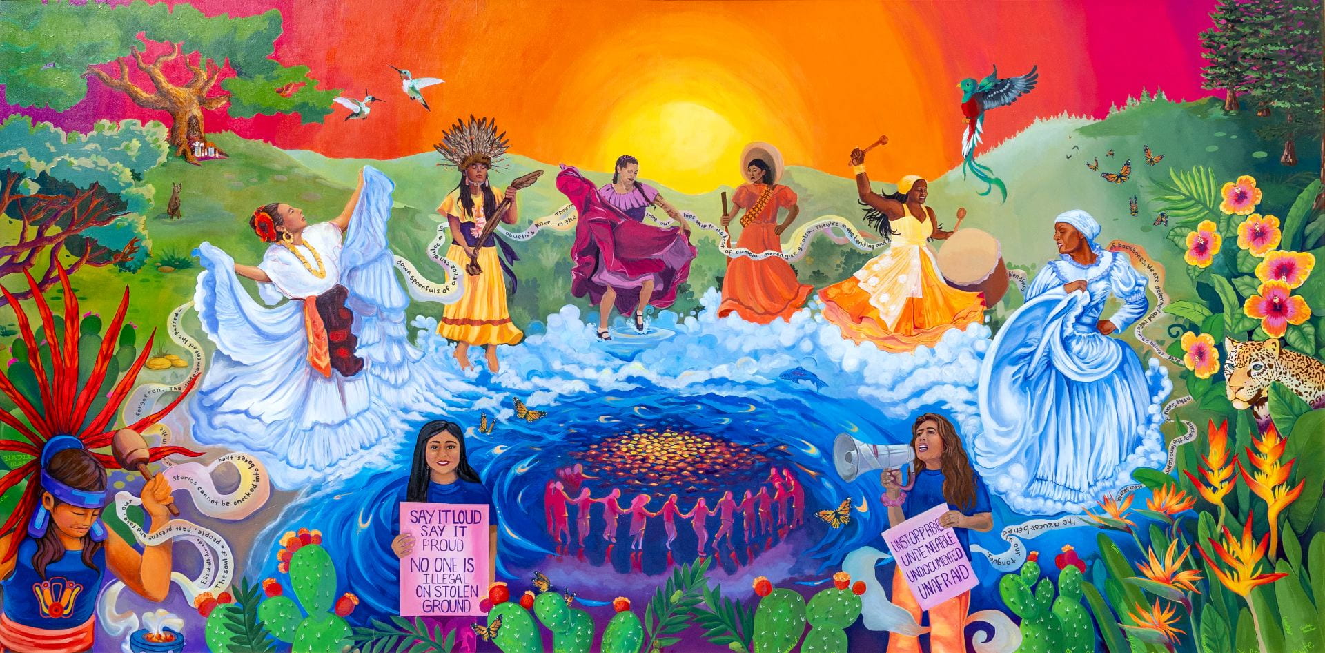 women doing traditional dances of indigenous cultures