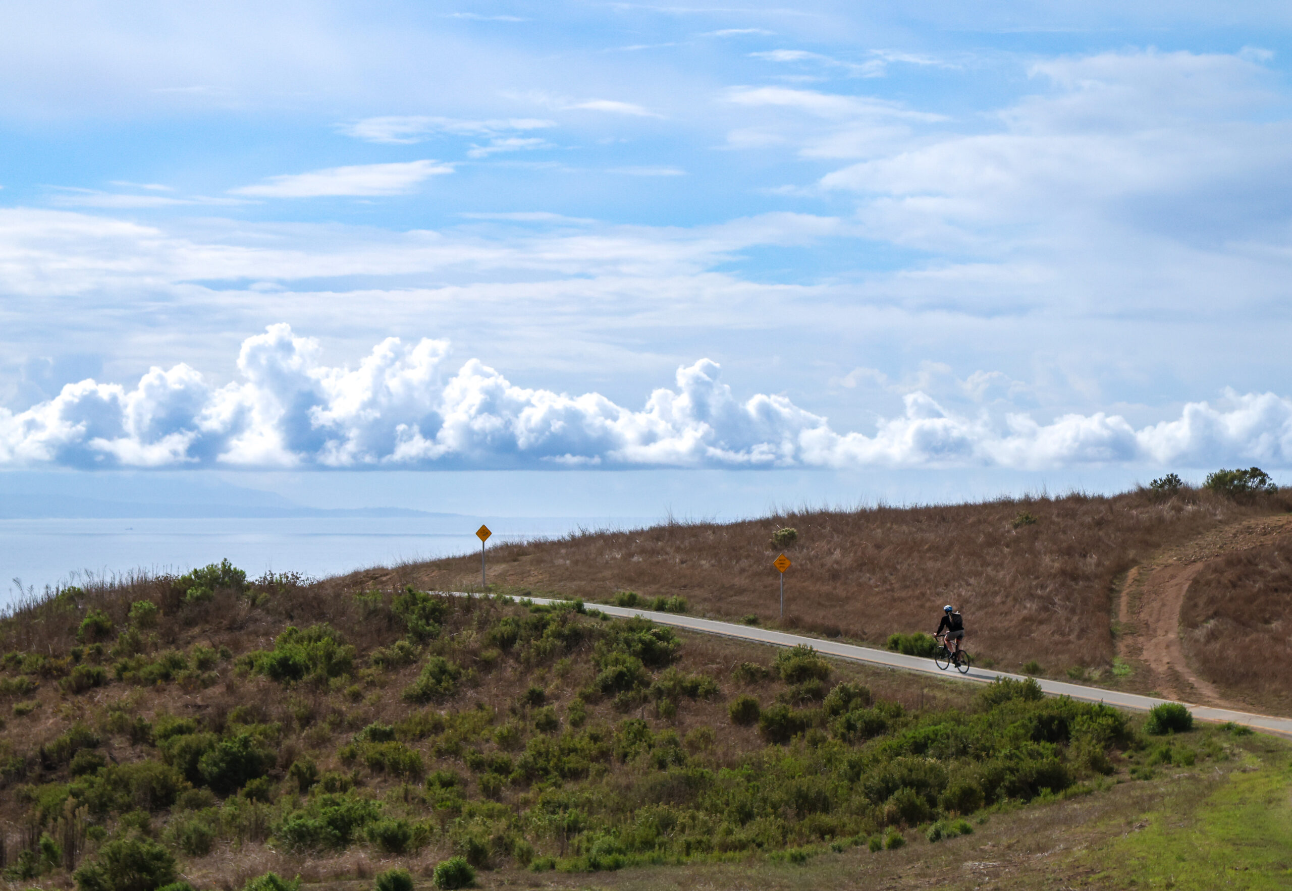 Biking across campus
