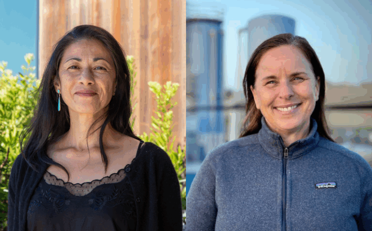 Composite image of Rita Mehta at left and Colleen Reichmuth at right