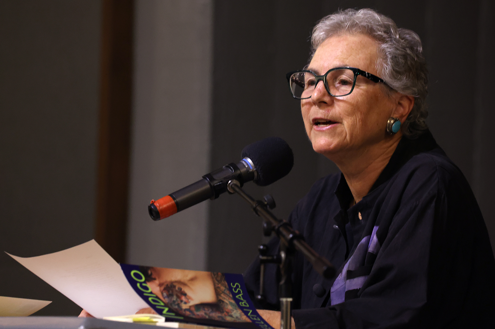Celebrating the power of poetry: Ellen Bass draws large, enthusiastic crowd for Morton Marcus Poetry Reading on campus