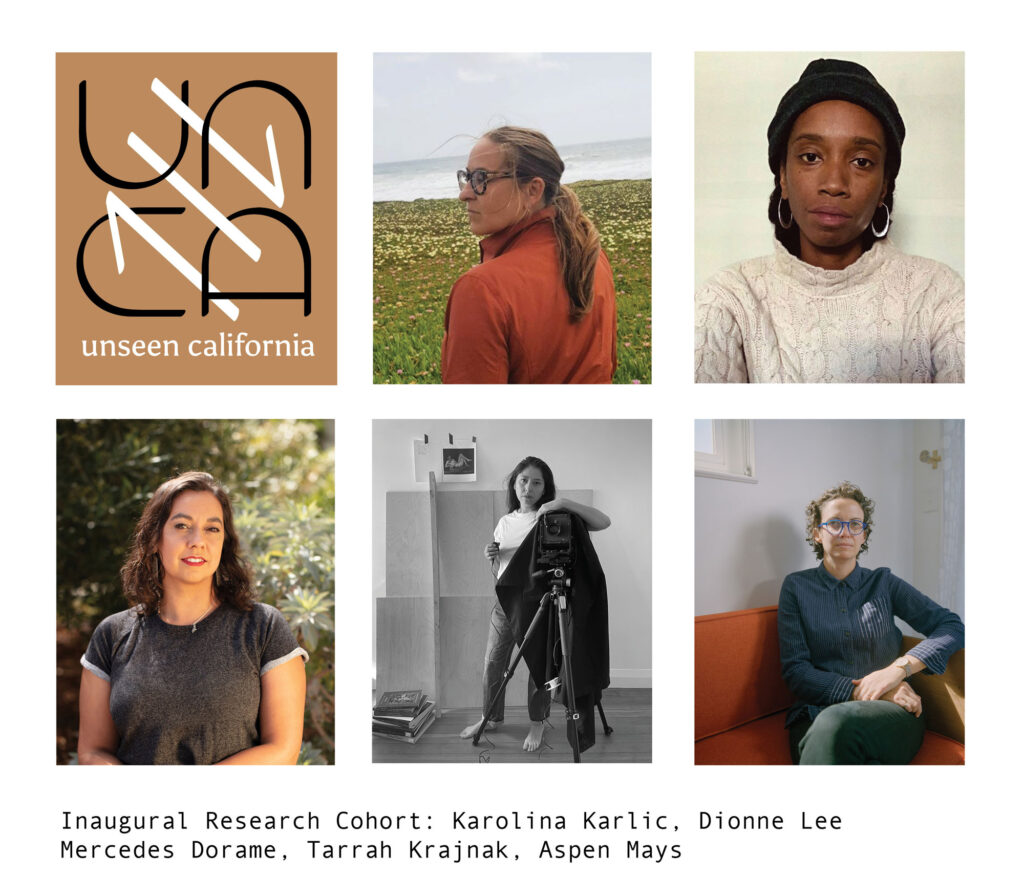 Unseen California logo: Karolina Karlic, Dionne Lee, Mercedes Dorame, Tarrah Krajnak, Aspen Mays
