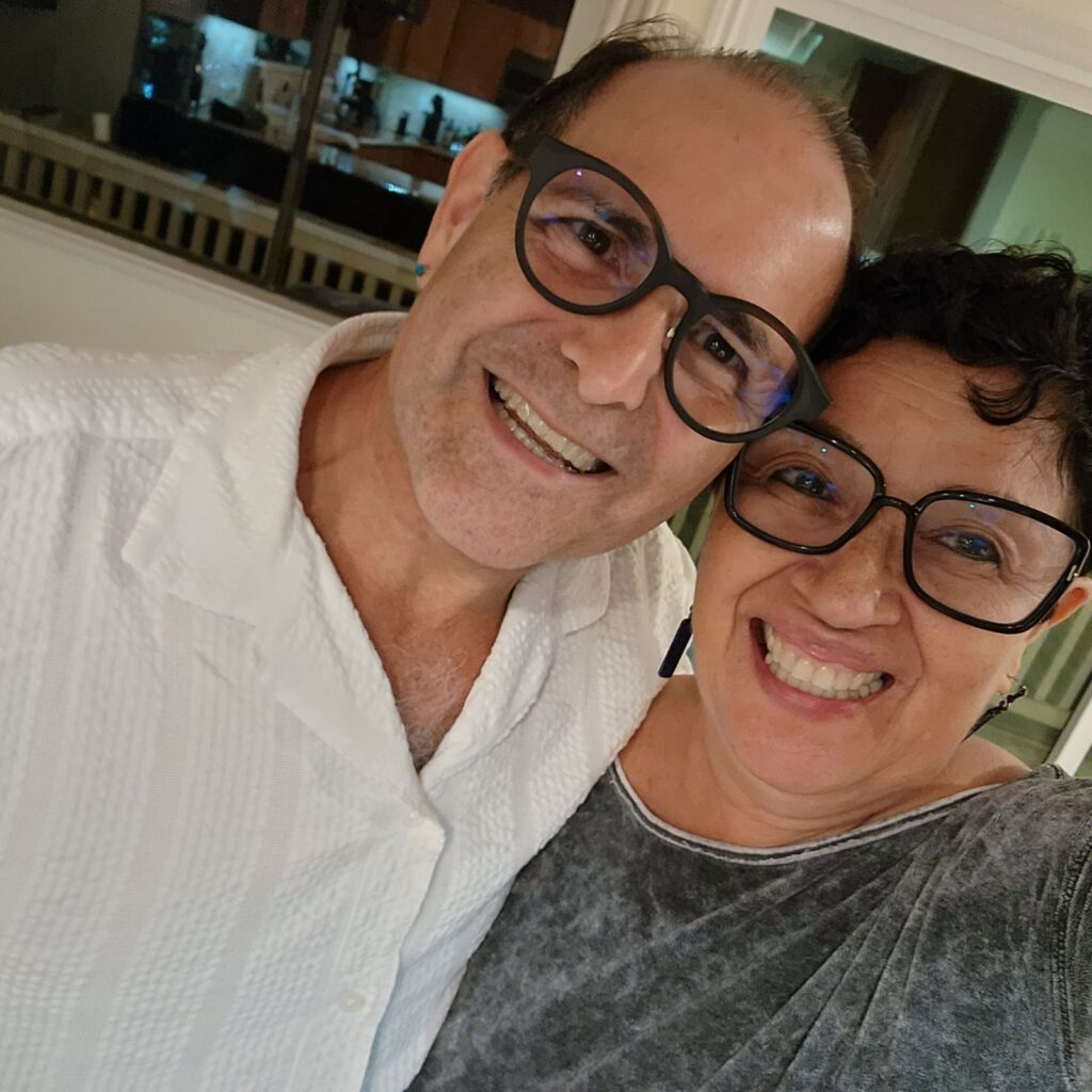 Charles and Maria take a selfie