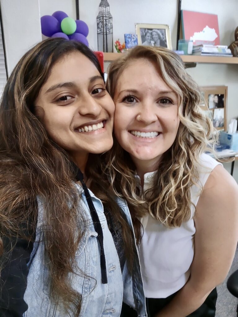 Tresa with her advisor Beth Truax Armstrong