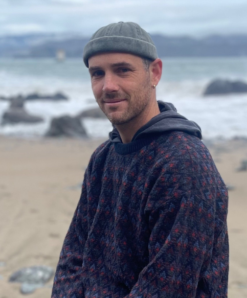 Ben Judkins on the beach