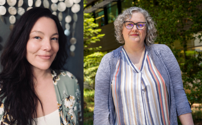 Split image of award winners